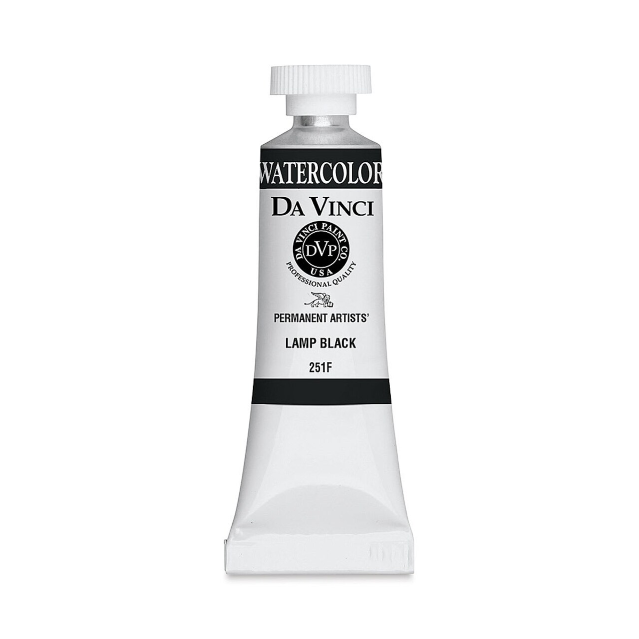 Da Vinci Artists' Permanent Watercolor - Lamp Black, 15 ml tube